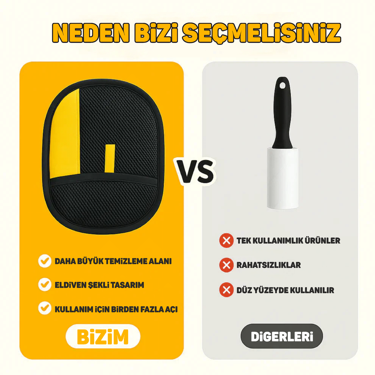 Yeni Nesil Tüy Toplama Eldiveni